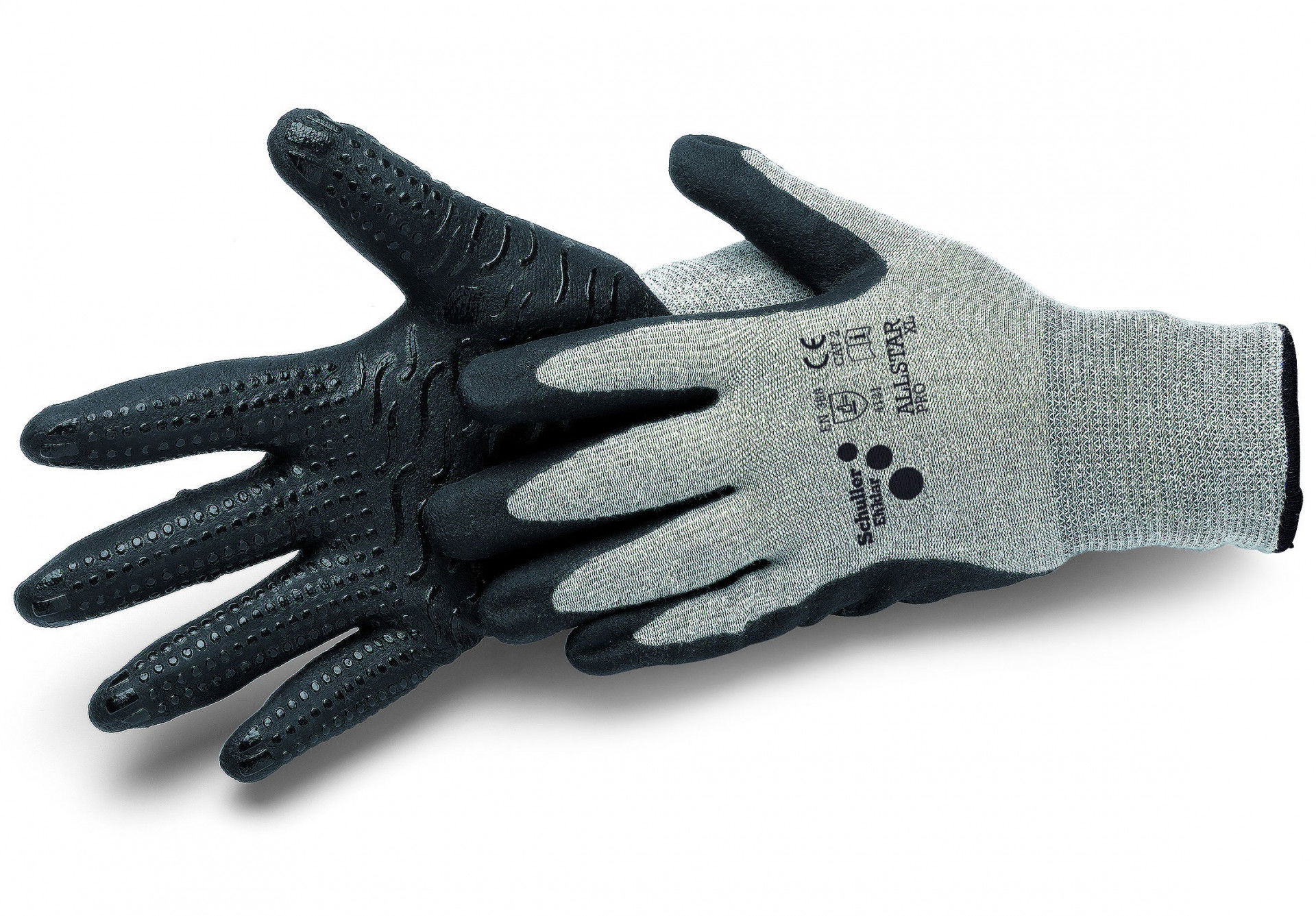 Schuller ALLSTAR PRO szerelőkesztyű nitril bevonattal és csúszásgátló csíkokkal termék fő termékképe