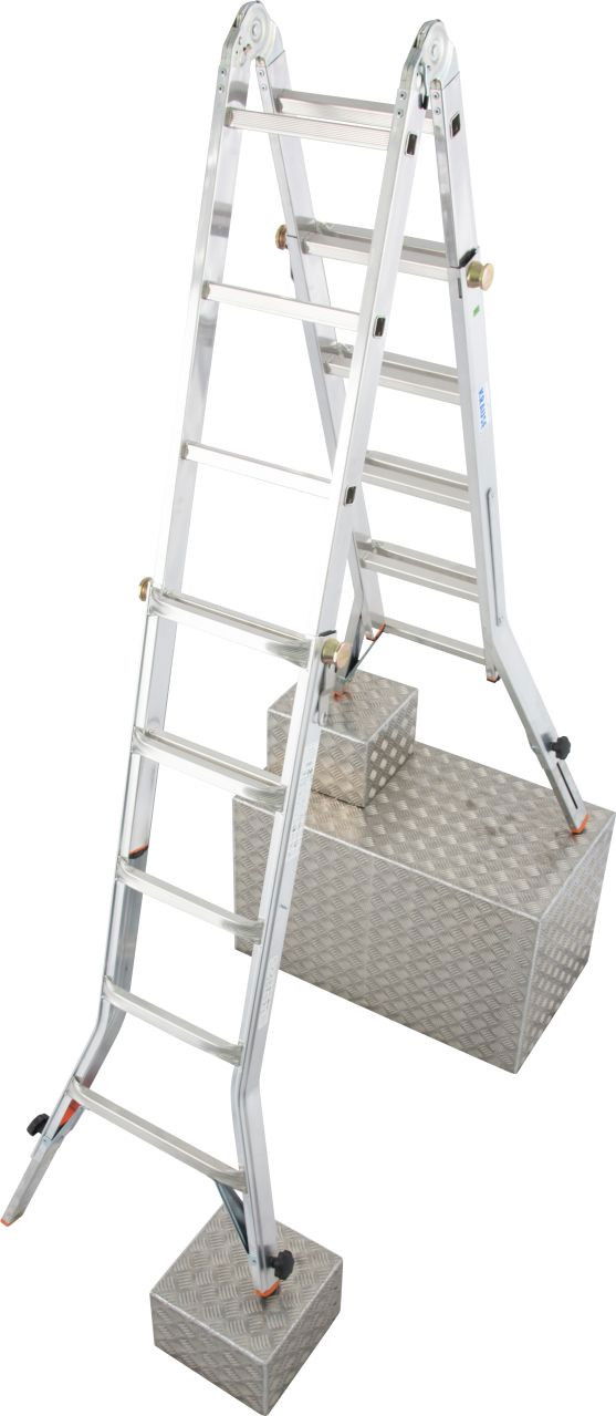 Krause MONTO TeleVario teleszkópos csuklós létra 4 db szárhosszabbítóval, 4x5 fokos termék fő termékképe