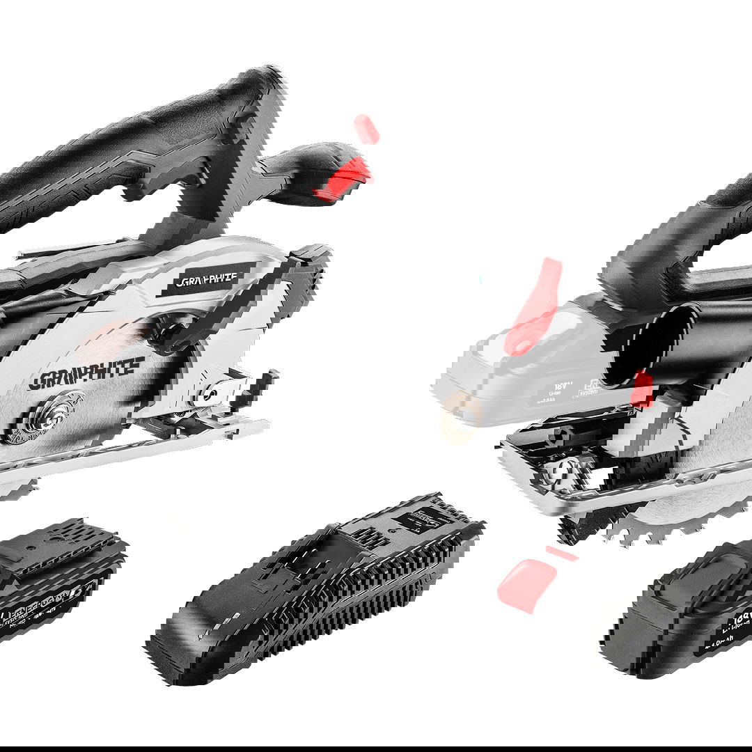 Graphite 58G008-BC akkumulátoros körfűrész (1 x 4.0 Ah Li-ion akkuval) termék fő termékképe