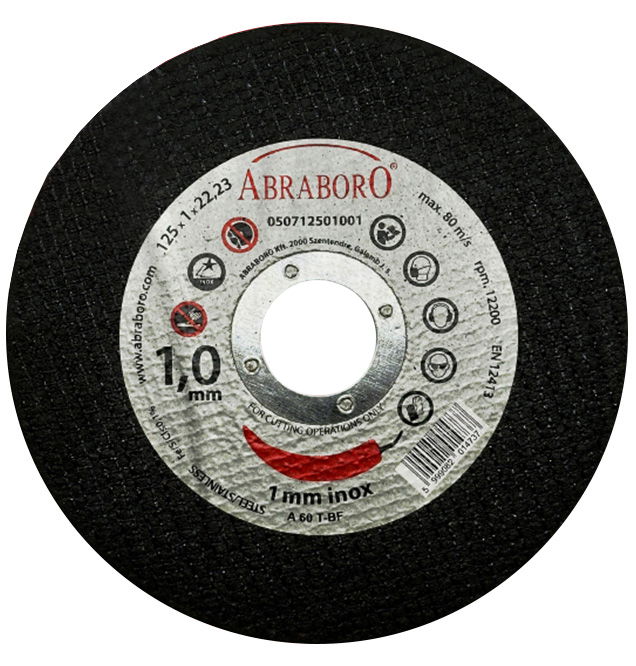 Abraboro 125 x 1.0 x 22 mm Chili fém + inox vágókorong, 50 db/csomag termék fő termékképe