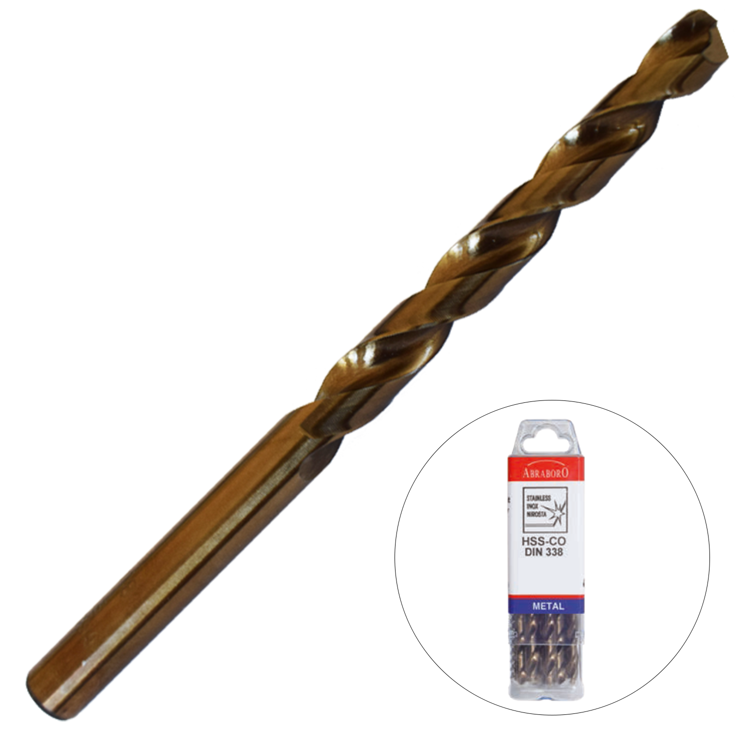 Abraboro 10.5 x 133 / 87 mm HSS-Co fémcsigafúró X-Pack, 5 db/csomag termék fő termékképe
