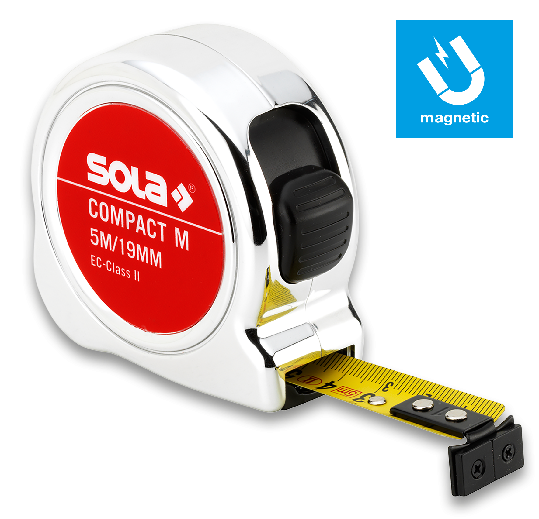 Sola COMPACT COM 5 mérőszalag, 5 m (II, mm), mágneses termék fő termékképe