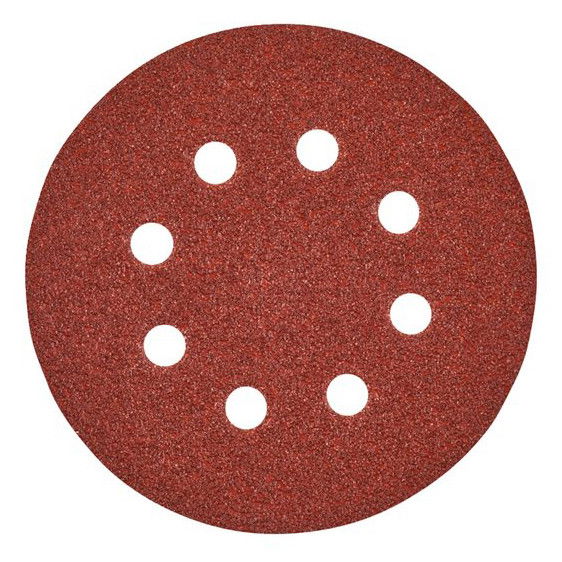 Milwaukee Tépőzáras csiszolólap, Ø 125 mm, 8 lyukú, 40-es finomság, 10 db/csomag termék fő termékképe