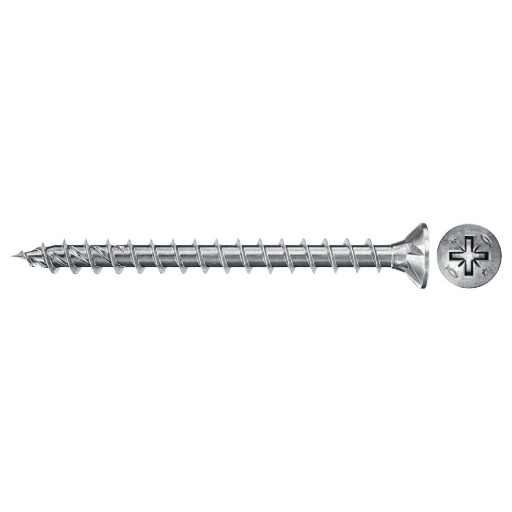 Fischer FPF II CZF 3.5 x 35 BC 1000 süllyesztett fejű, kékre horganyzott végigmenetes csavar, PZ behajtással, 1000 db/csomag termék fő termékképe